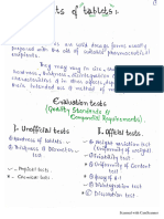 Q.C Tests of Tablets