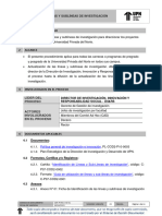 Gestión de Lineas y Sublíneas de Investg UPN