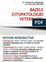LP 1 Bazele Citopatologiei Veterinare