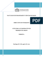 Guia para La Elaboracion Trabajos de Grado Maestriìa 2012