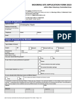 Dyc Mooring Site Application Form 2023