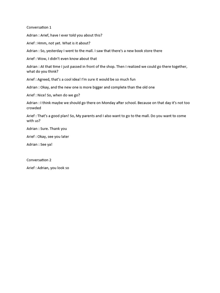 Conversation 1 | PDF