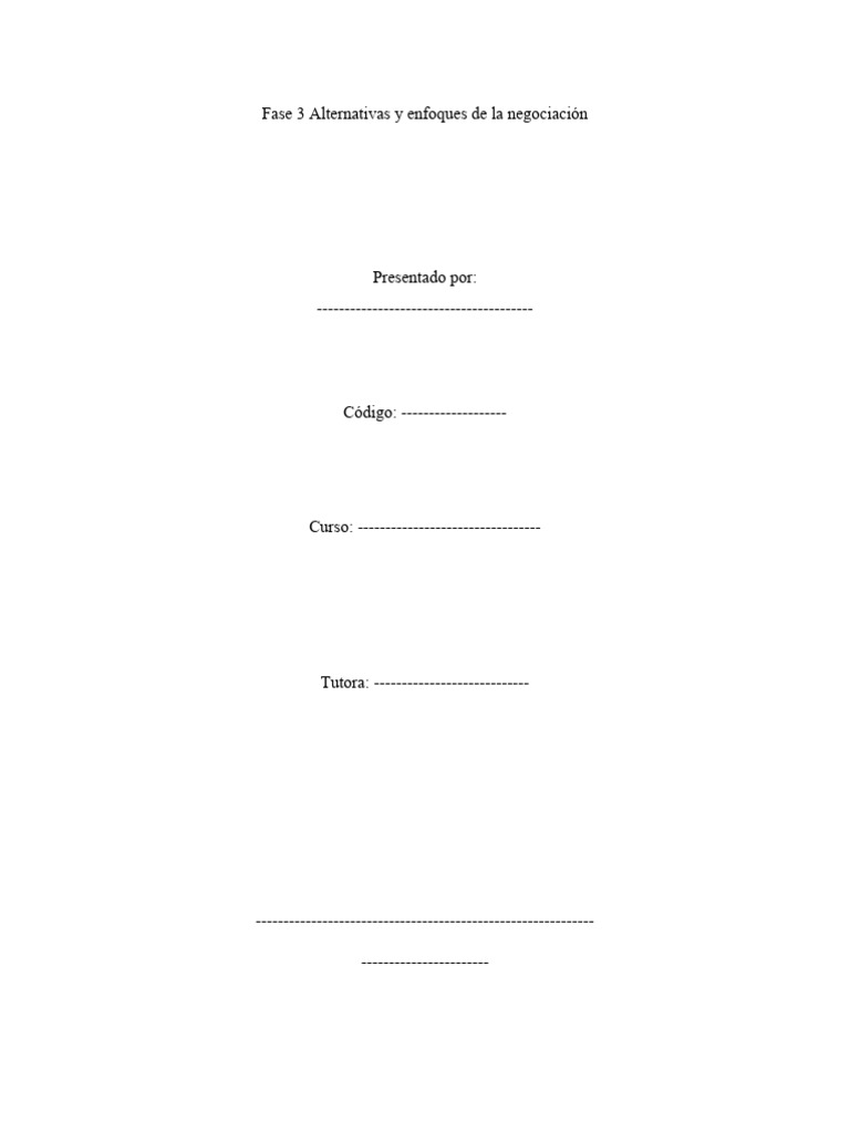 Alternativas y Enfoques de La Negociacion PDF Negociación