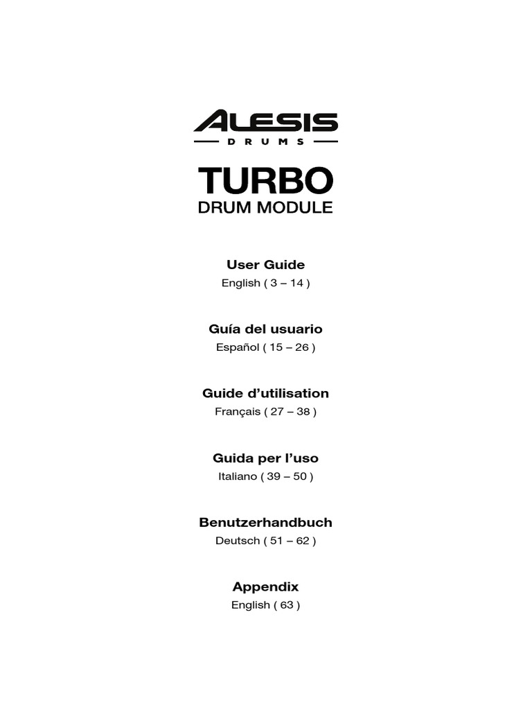 Turbo Drum Module User Guide V1.3 PDF