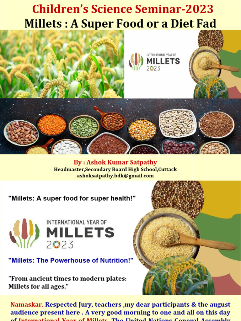 Millets A Super Food or A Diet Fad | PDF