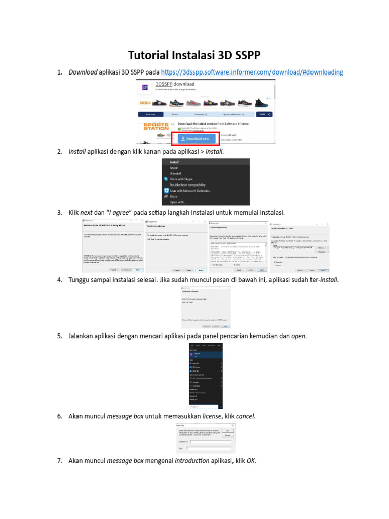 Panduan Instalasi 3D SSPP | PDF