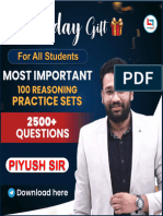 Set 1 To 100 Reasoning Practice Sets by Piyush Varshney Sir Final