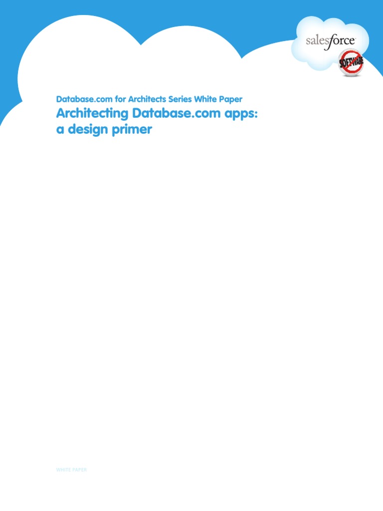 Architecting Database - Com Apps, A Design Primer | PDF | Application ...
