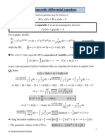 2.1: Separable Differential Equations