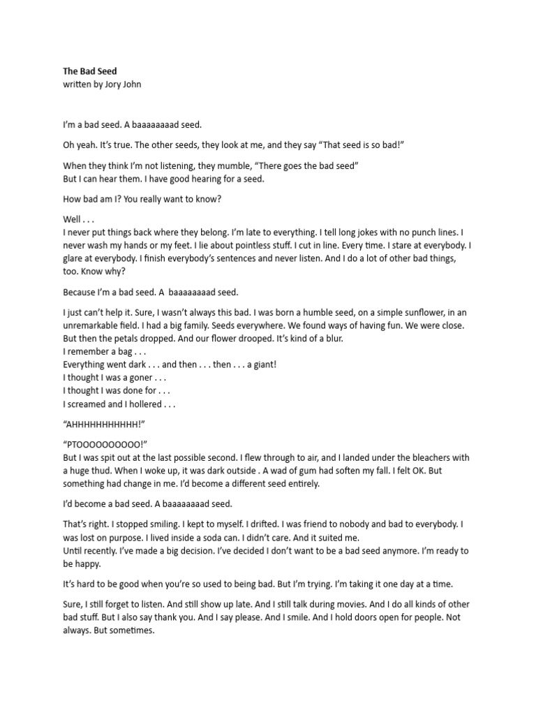 The bad seed | PDF
