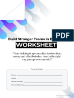 Build Stronger Teams in Business - Worksheet1
