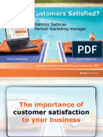 Are Your Customers Satisfied?: Kathryn Saducas Partner Marketing Manager