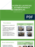 Clasificación de Las Rocas Ígneas, Sedimentarias y
