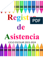 Registro de Asistencia Ediatble 2022 2023