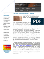 Numeric Miracle in Surah "Yassine"