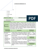 Sesiones de Aprendizaje