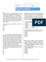 Progressão Aritmética - Questões