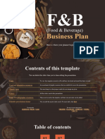 FB Food Beverage Business Plan