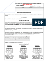 Guia de Matematicas, Multiplicaciones