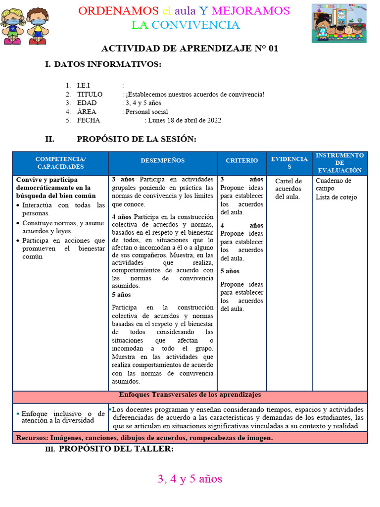 Organización y Convivencia en el Aula | PDF | Salón de clases | Aprendizaje