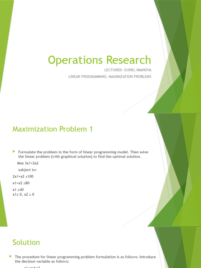 operations research lecture notes pdf free download