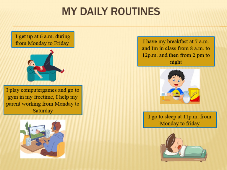 Daily Routine: Weekday Schedule | PDF | Language Arts & Discipline