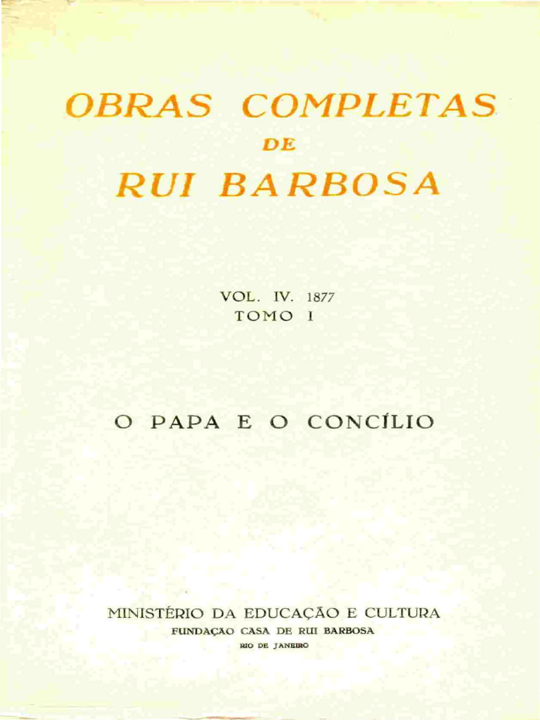 Obras Completas: Rui Barbosa | PDF