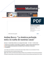 Andrea Bocco - "La América Profunda Está A La Vuelta de Nuestras Casas"