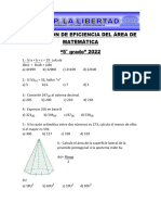 5°grado MATEMATICA EFICIENCIA