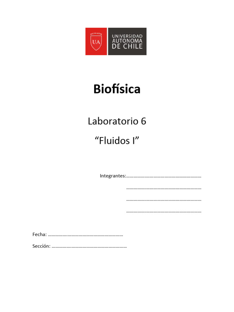Laboratorio 6 fluidos i pdf