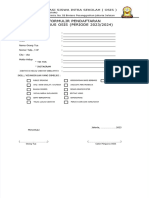 PDF Formulir Pendaftaran Calon Pengurus Osis Terbaru