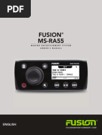 Fusion MSRA55 OwnersManual