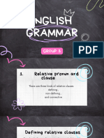 English Grammar Group 3