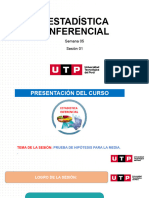 S05.s1 - Diapositivas - Prueba de Hipótesis para La Media Con Varianza Conocida