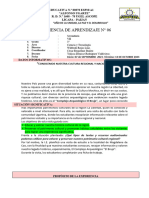 EXPERIENCIA DE APRENDIZAJE N°06 CYT 3er Año.