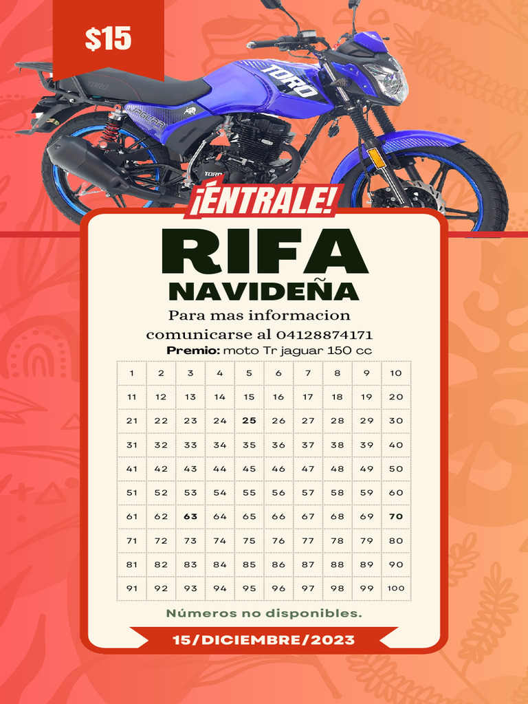 Historia Rifa o Sorteo Orgánico Rojo y Beige | PDF