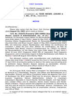 Okada vs. Tiger Resort, Leisure and Entertainment Inc., G.R. No. 256470, 10 August 2022