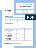 Evaluacion Diagnostica 4grado 2023 2024