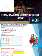 Maximo Comun Divisor (1-13)