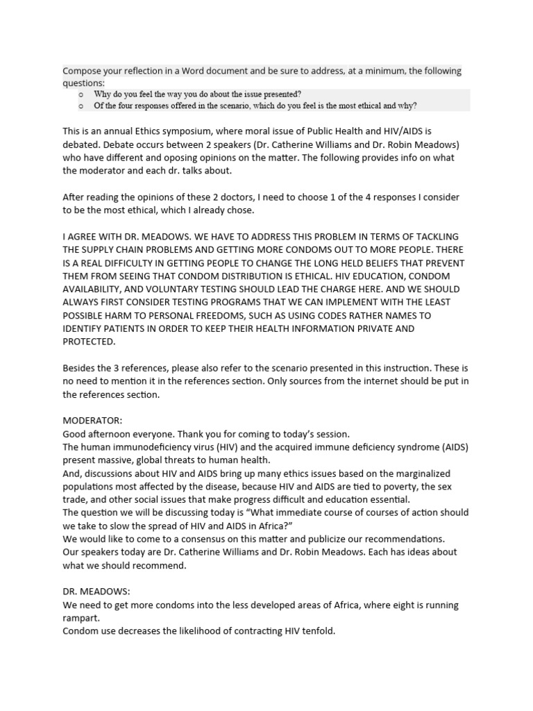 HIV, AIDS Instructions PDF