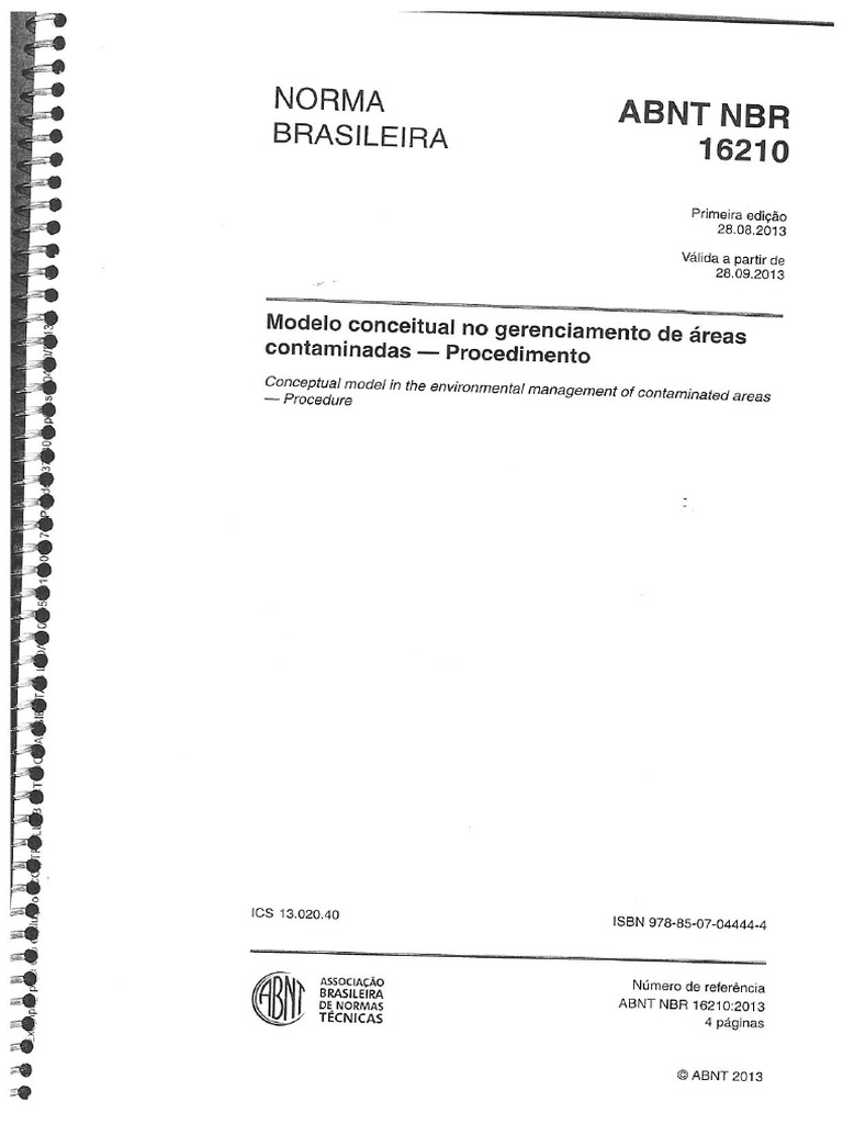 NBR 16210 - Modelo Conceitual | PDF