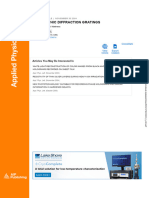 Holographic Diffraction Gratings - N.george