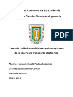 Inhibidores y Desacoplantes de La Cadena de Transporte Electrónico