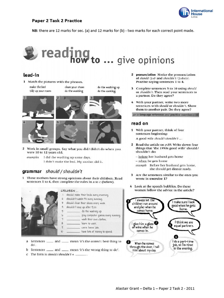 Salomé Aguilar Paper 2 Task 2 2011 Homework (no key) PDF