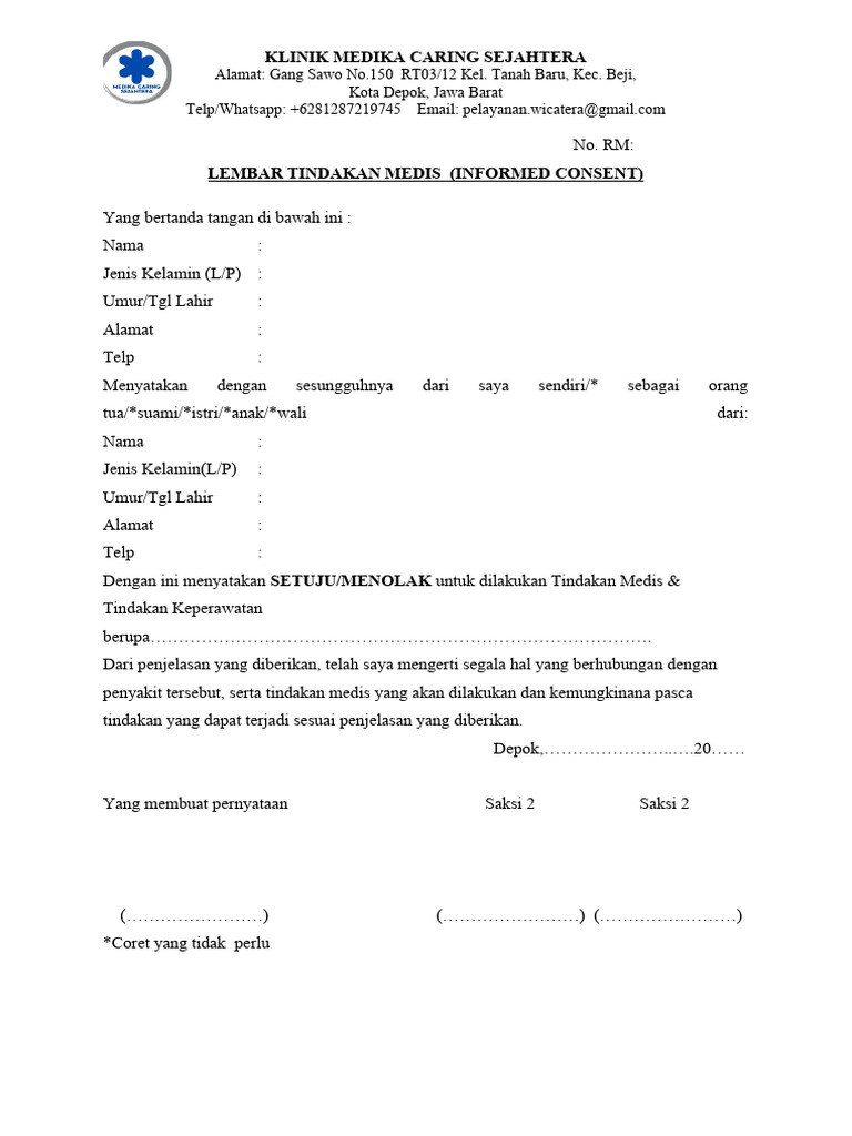 KLINIK Informed Consent | PDF