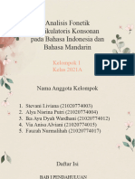 Analisis Fonetik Artikulatoris Bahasa Indonesia Dan Bahasa Mandarin