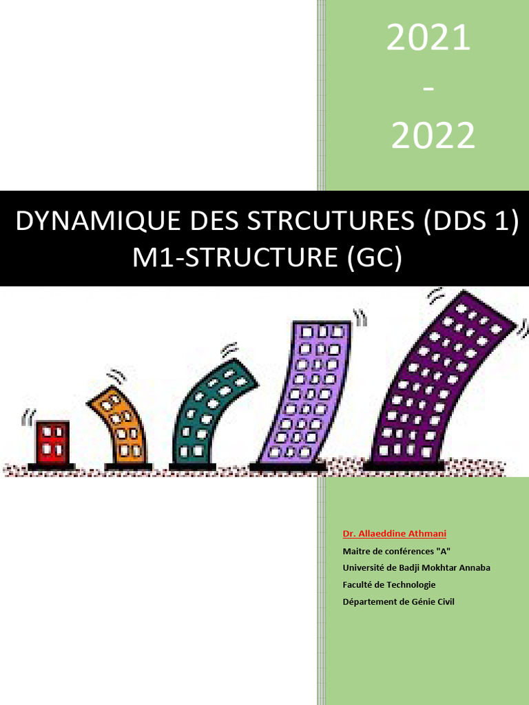 Dynamique des Structures (DDS 1) | PDF