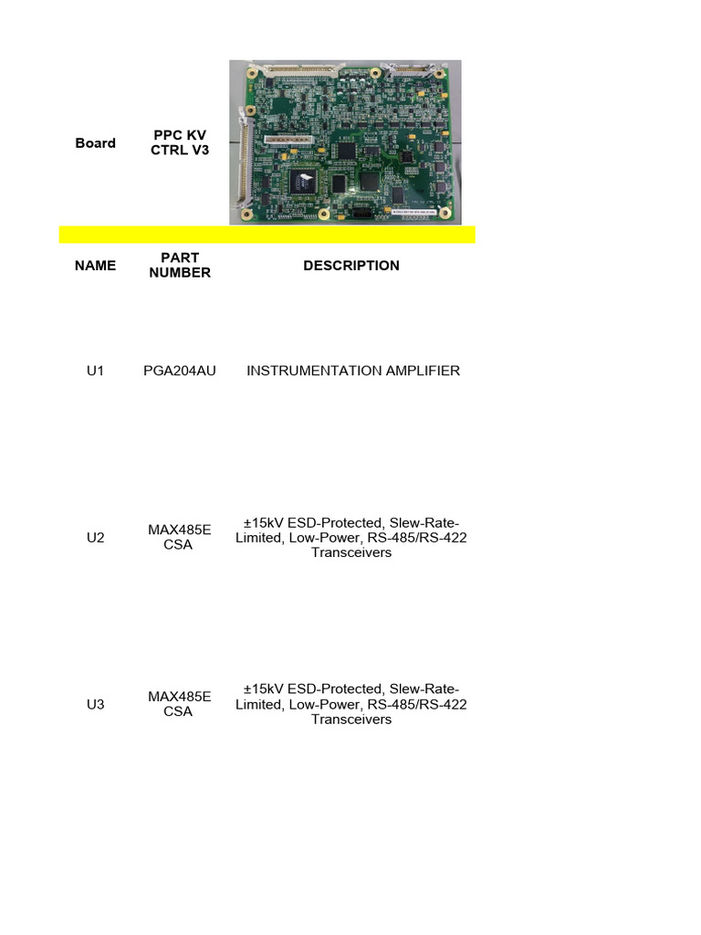 Electronic Components List | PDF