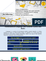 WEEK 3 Language of Mathematics SETS