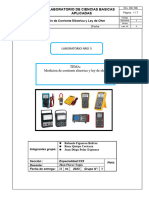 Lab03 - Medición de Corriente Eléctrica y Ley de Ohm 2023 - 1